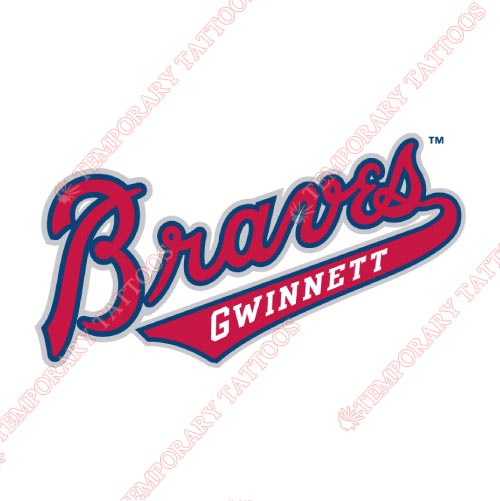 Gwinnett Braves Customize Temporary Tattoos Stickers NO.7969